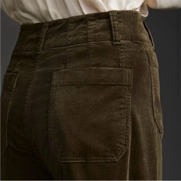 Anthropologie Colette Corduroy Full-Length Wide-Leg Pants Size 30 NWT - Picture 3 of 12